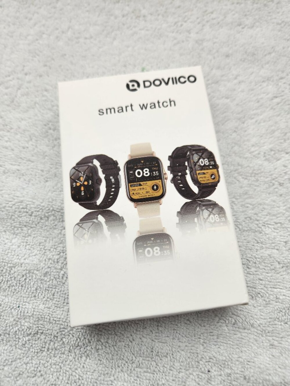 DOVIICO L20 Smart Watch Rose Gold Pink 3 Bands Charger NEW Unused